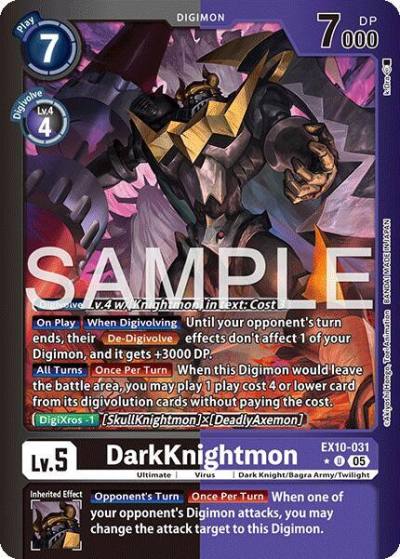 DarkKnightmon Limited Foil EX10-031 U Sinister Order Digimon card