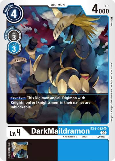 DarkMaildramon EX4-042 U Alternative Being Booster Digimon card