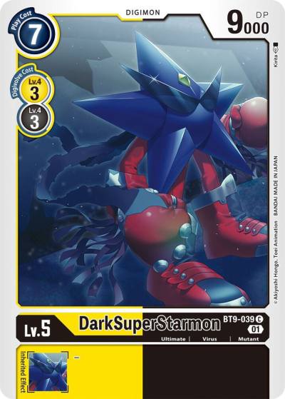 DarkSuperStarmon BT9-039 C X Record Digimon card