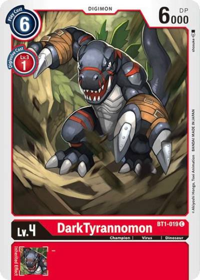 DarkTyrannomon BT1-019 C Release Special Booster 1.0 Digimon card