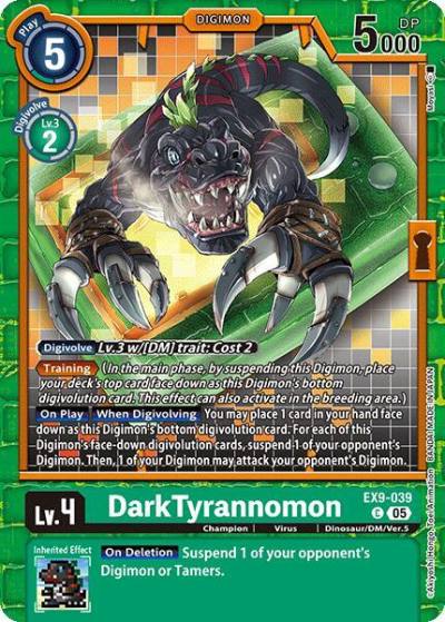 DarkTyrannomon EX9-039 C Versus Monsters Digimon card