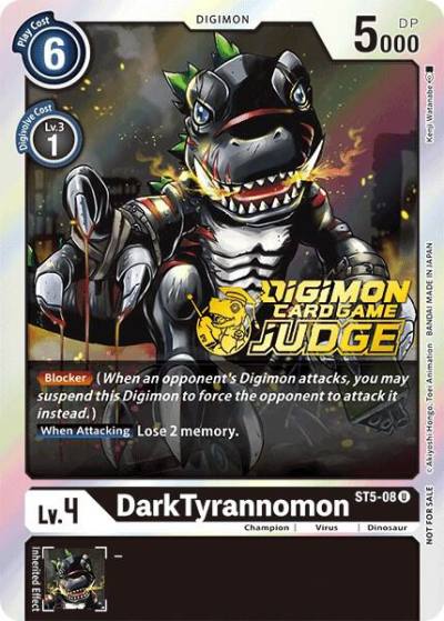 DarkTyrannomon Judge Pack 1 ST5-08 U Starter Deck 05: Machine Black Digimon card