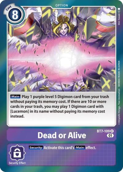 Dead or Alive BT7-109 R Next Adventure Digimon card
