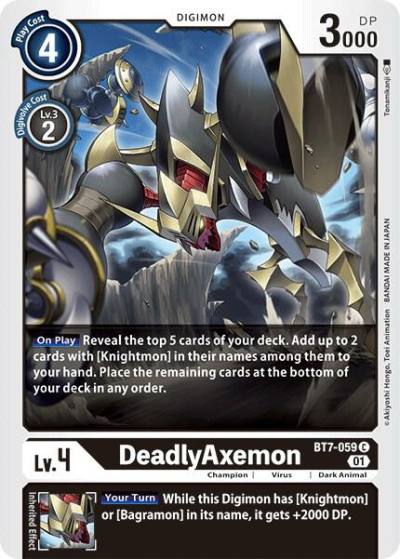 DeadlyAxemon BT7-059 C Next Adventure Digimon card