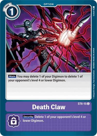 Death Claw ST6-15 C Starter Deck 06: Venomous Violet Digimon card