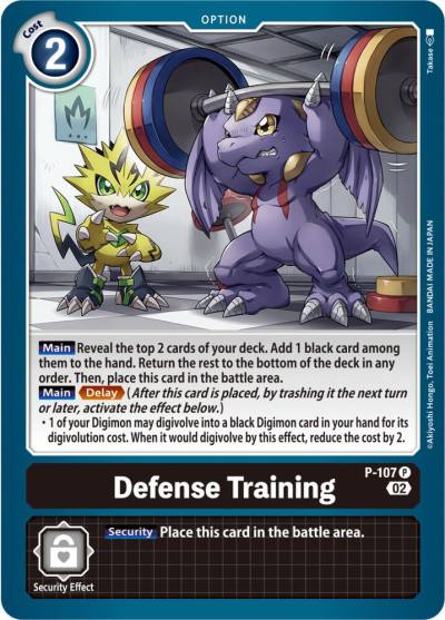 Defense Training Blast Ace Box Topper P-107 P Digimon Promotion Cards Digimon card