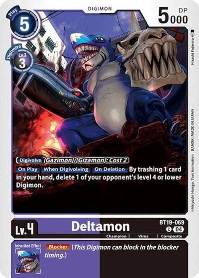 Deltamon BT19-069 C Release Special Booster 2.0 Digimon card