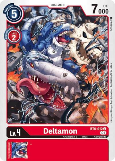 Deltamon BT6-012 C Double Diamond Digimon card