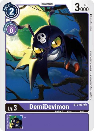 DemiDevimon BT2-067 U Release Special Booster 1.0 Digimon card