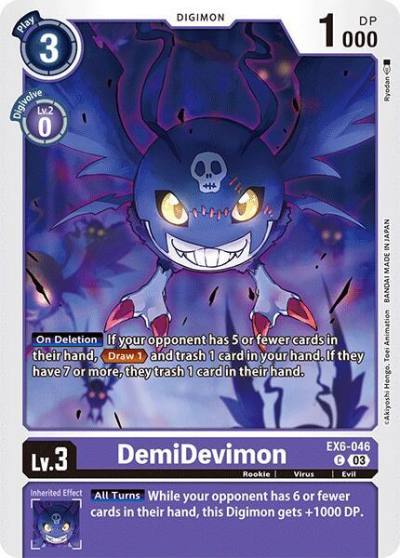DemiDevimon EX6-046 C Infernal Ascension Digimon card