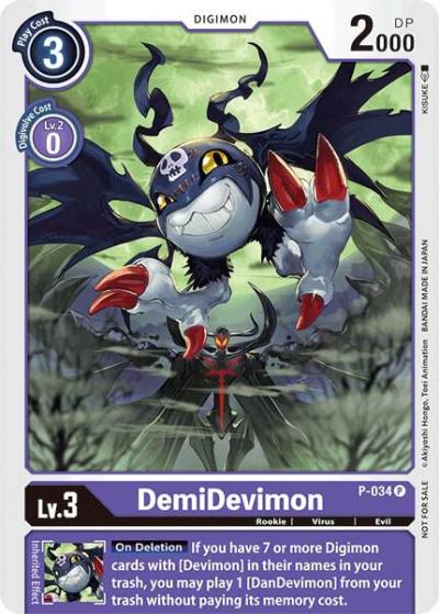 DemiDevimon P-034 P Digimon Promotion Cards Digimon card