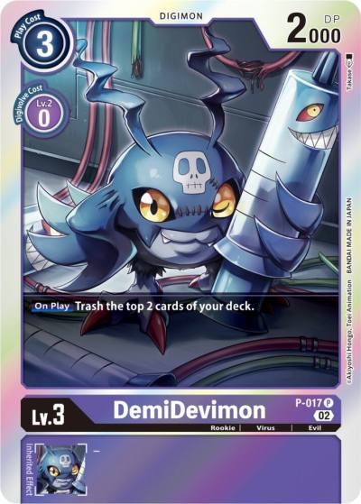 DemiDevimon Resurgence Booster Reprint P-017 P Resurgence Booster Digimon card