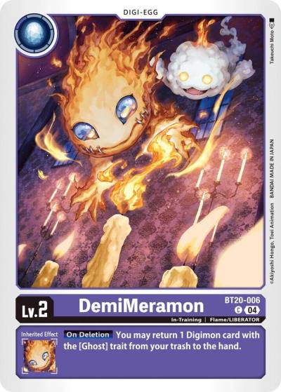 DemiMeramon BT20-006 C Release Special Booster 2.5 Digimon card