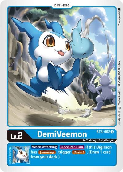 DemiVeemon BT3-002 U Release Special Booster 1.5 Digimon card