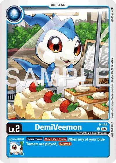 DemiVeemon Store Tournament 2025 Vol3 Participation Pack P-188 P Digimon Promotion Cards Digimon card