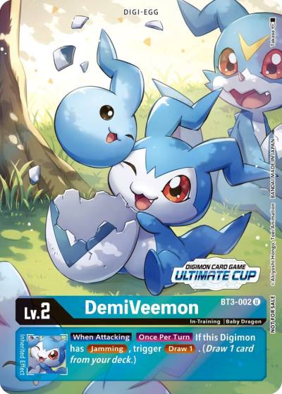 DemiVeemon Ultimate Cup 2022 BT3-002 U Release Special Booster 1.0 Digimon card