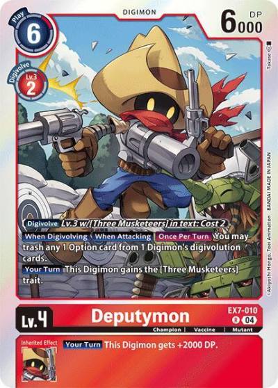 Deputymon EX7-010 R Digimon LIBERATOR Digimon card