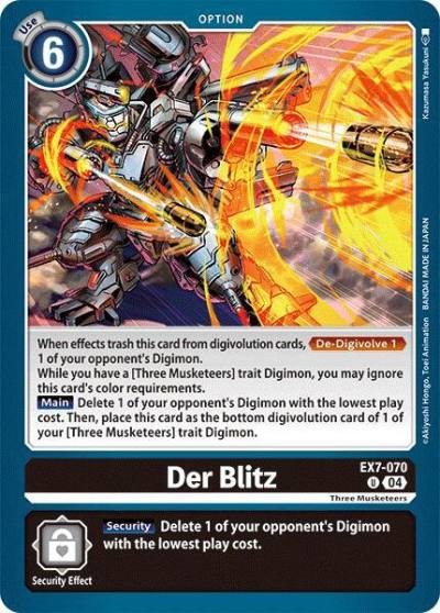 Der Blitz EX7-070 U Digimon LIBERATOR Digimon card