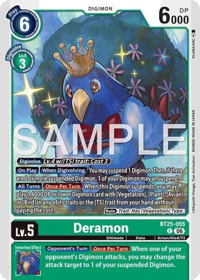 Deramon BT25-055 C Dual Revolution Digimon card
