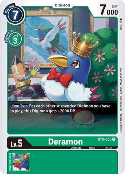 Deramon BT5-053 C Battle of Omni Digimon card