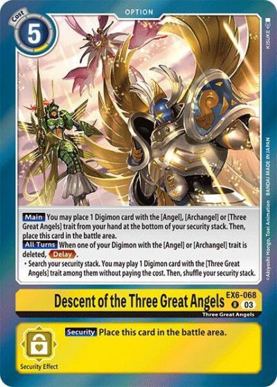 Descent of the Three Great Angels EX6-068 R Infernal Ascension Digimon card