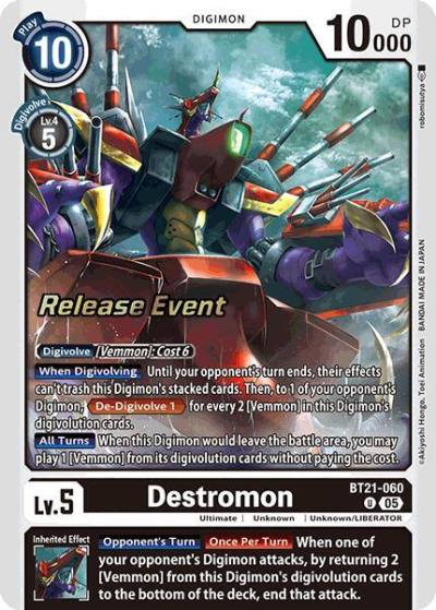 Destromon BT21-060 U World Convergence Release Event Cards Digimon card