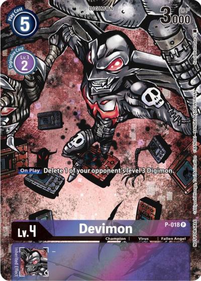 Devimon 25th Special Memorial Pack P-018 P Digimon Promotion Cards Digimon card