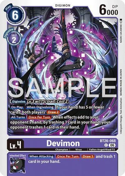 Devimon BT26-068 C Timeless Bonds Digimon card
