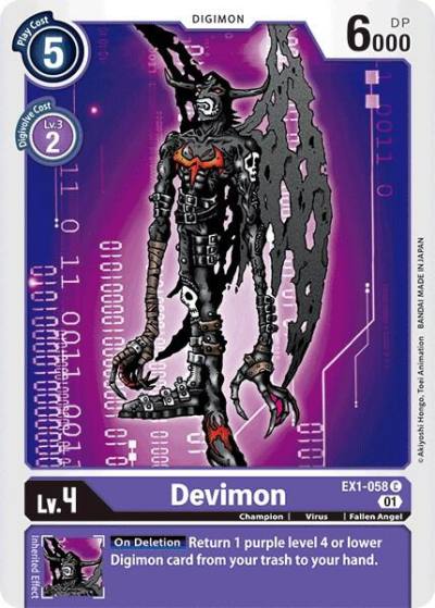 Devimon EX1-058 C Classic Collection Digimon card