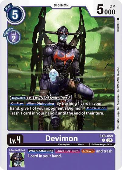 Devimon EX8-059 U Chain of Liberation Digimon card
