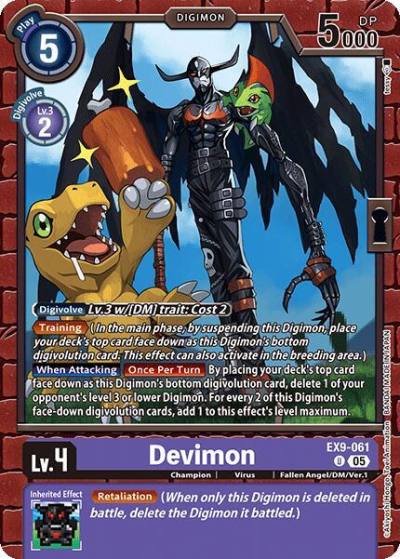 Devimon EX9-061 U Versus Monsters Digimon card