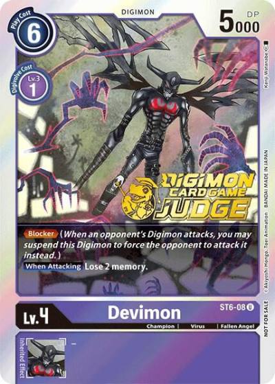 Devimon Judge Pack 1 ST6-08 U Starter Deck 06: Venomous Violet Digimon card