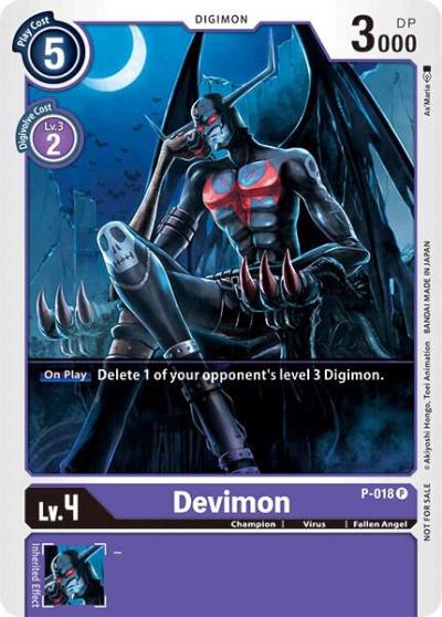 Devimon P-018 P Digimon Promotion Cards Digimon card