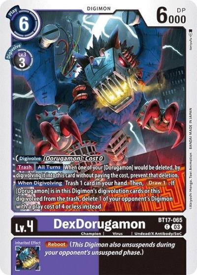 DexDorugamon BT17-065 C Secret Crisis Digimon card