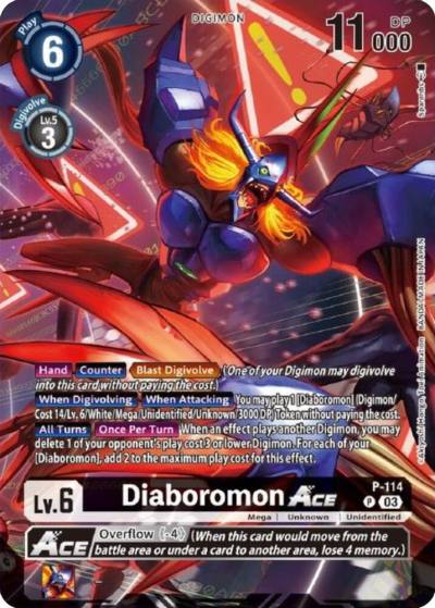 Diaboromon ACE Tamer Goods Set Diaboromon P-114 P Digimon Promotion Cards Digimon card