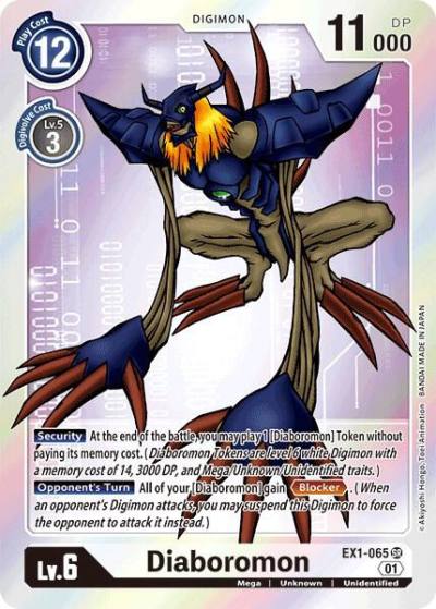 Diaboromon EX1-065 SR Classic Collection Digimon card