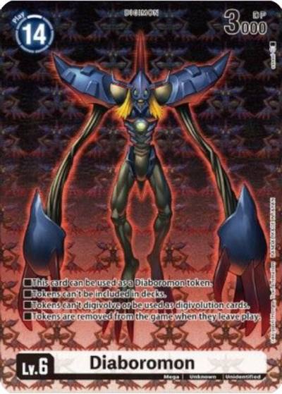 Diaboromon Token Tamer Goods Set Diaboromon  Digimon Promotion Cards Digimon card