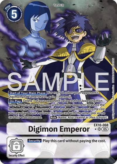 Digimon Emperor Alternate Art EX10-068 SR Sinister Order Digimon card