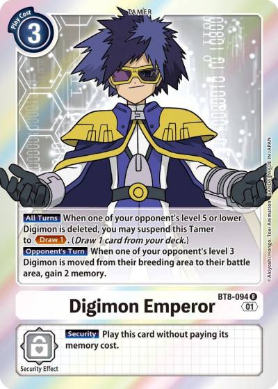 Digimon Emperor BT8-094 R New Awakening Digimon card