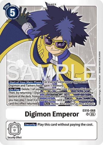 Digimon Emperor EX10-068 SR Sinister Order Digimon card