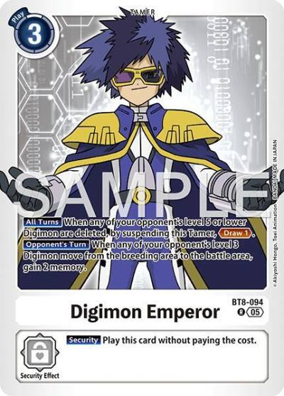 Digimon Emperor Reprint BT8-094 R Advanced Booster Digimon Generation Digimon card