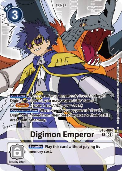 Digimon Emperor Tamer Party Pack The Beginning BT8-094 R New Awakening Digimon card