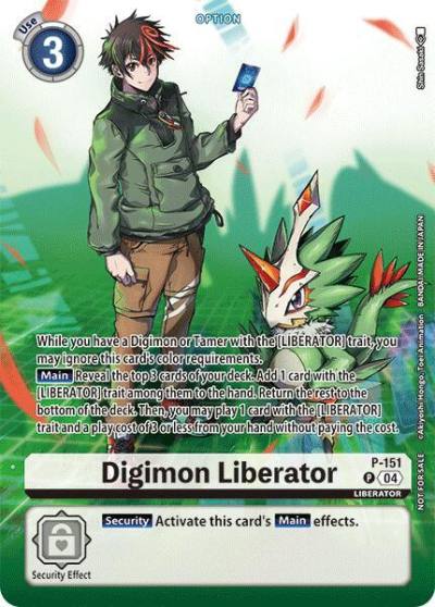 Digimon Liberator Legend Pack 2024 P-151 P Digimon Promotion Cards Digimon card