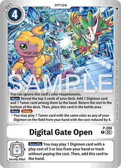 Digital Gate Open P-206 P Limited Card Pack -Final Crest- Digimon card