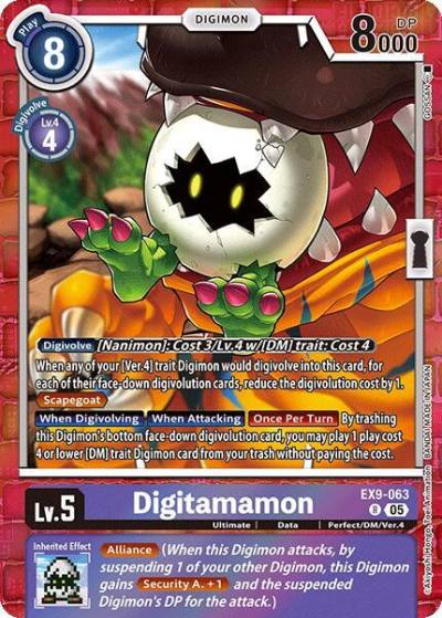 Digitamamon EX9-063 R Versus Monsters Digimon card