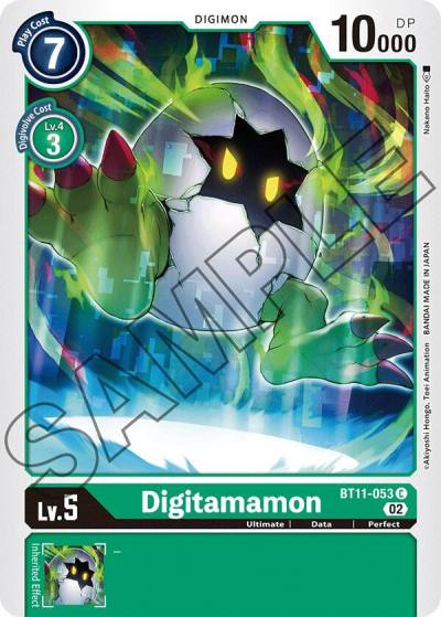 Digitamamon Foil BT11-053 C Dimensional Phase Digimon card