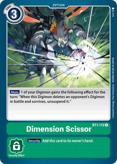 Dimension Scissor BT1-112 C Release Special Booster 1.0 Digimon card