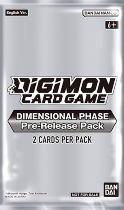 Dimensional Phase Pre Release Pack  Dimensional Phase Pre-Release Cards Digimon card