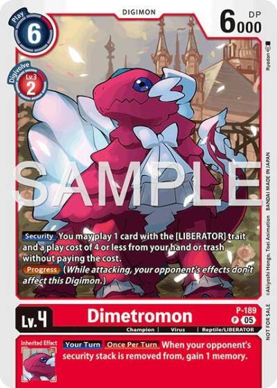 Dimetromon Store Tournament 2025 Vol3 Participation Pack P-189 P Digimon Promotion Cards Digimon card