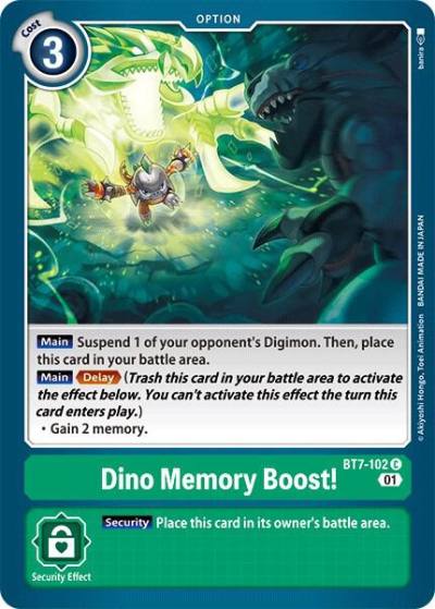 Dino Memory Boost BT7-102 C Next Adventure Digimon card